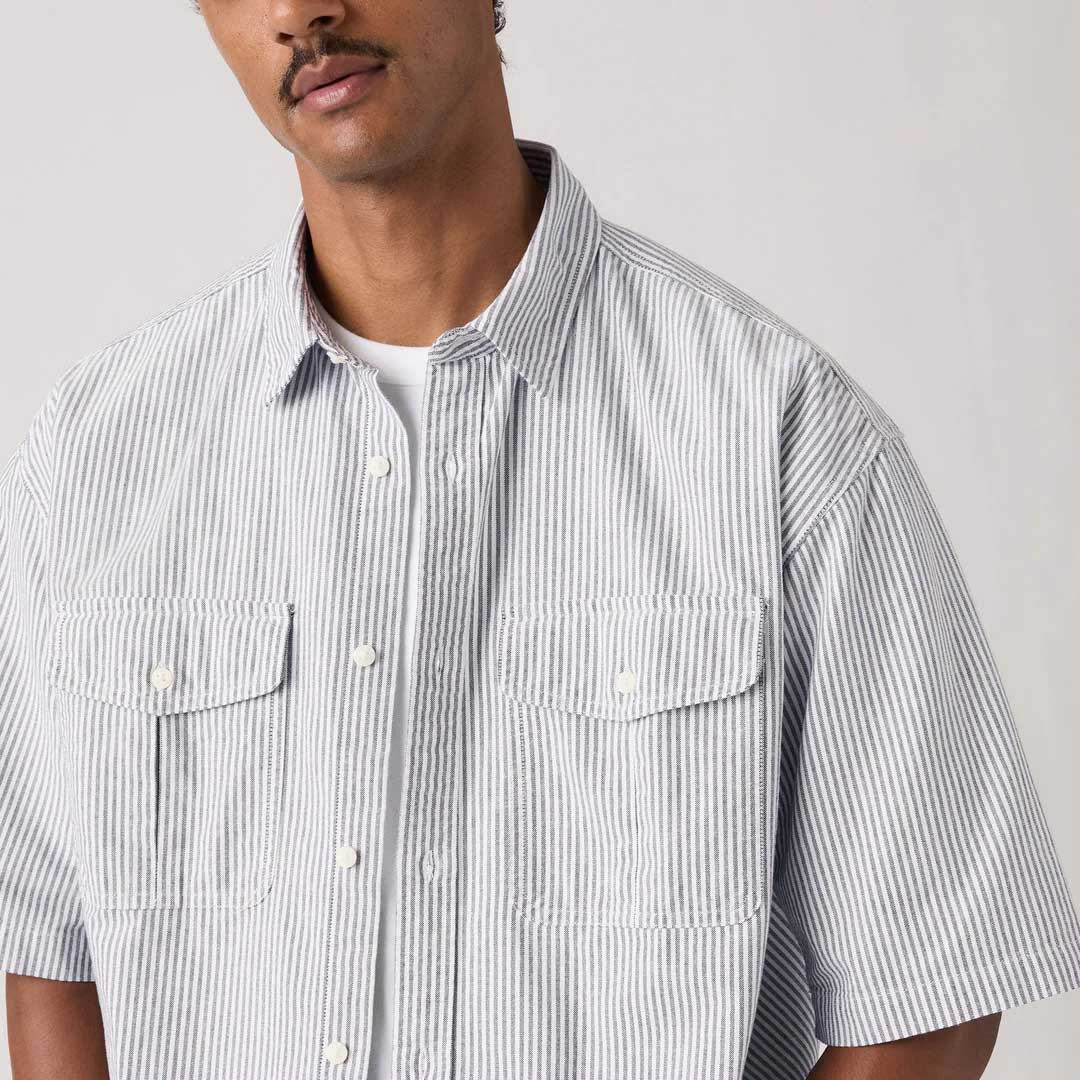 Pacifica Loose Shirt | Faro Stripe Jet