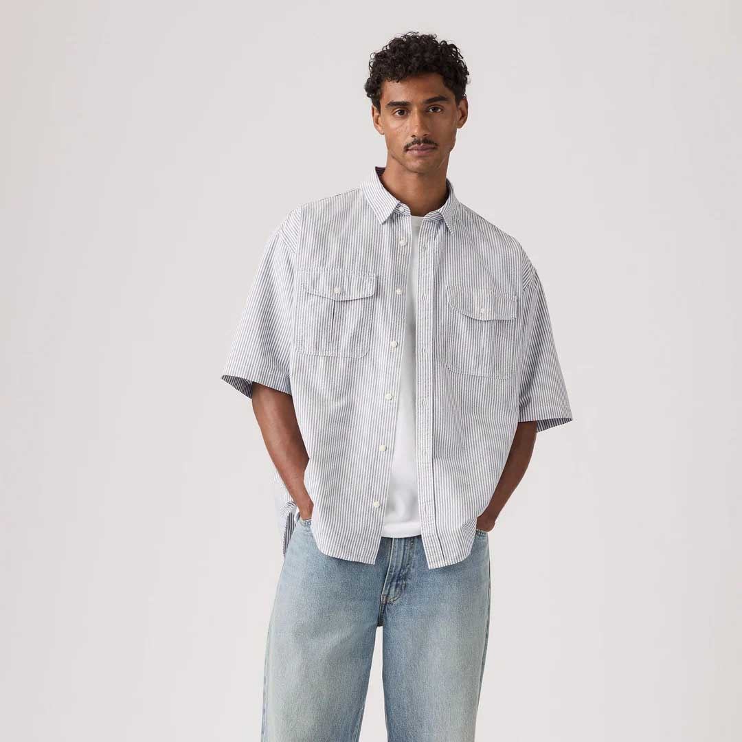 Pacifica Loose Shirt | Faro Stripe Jet