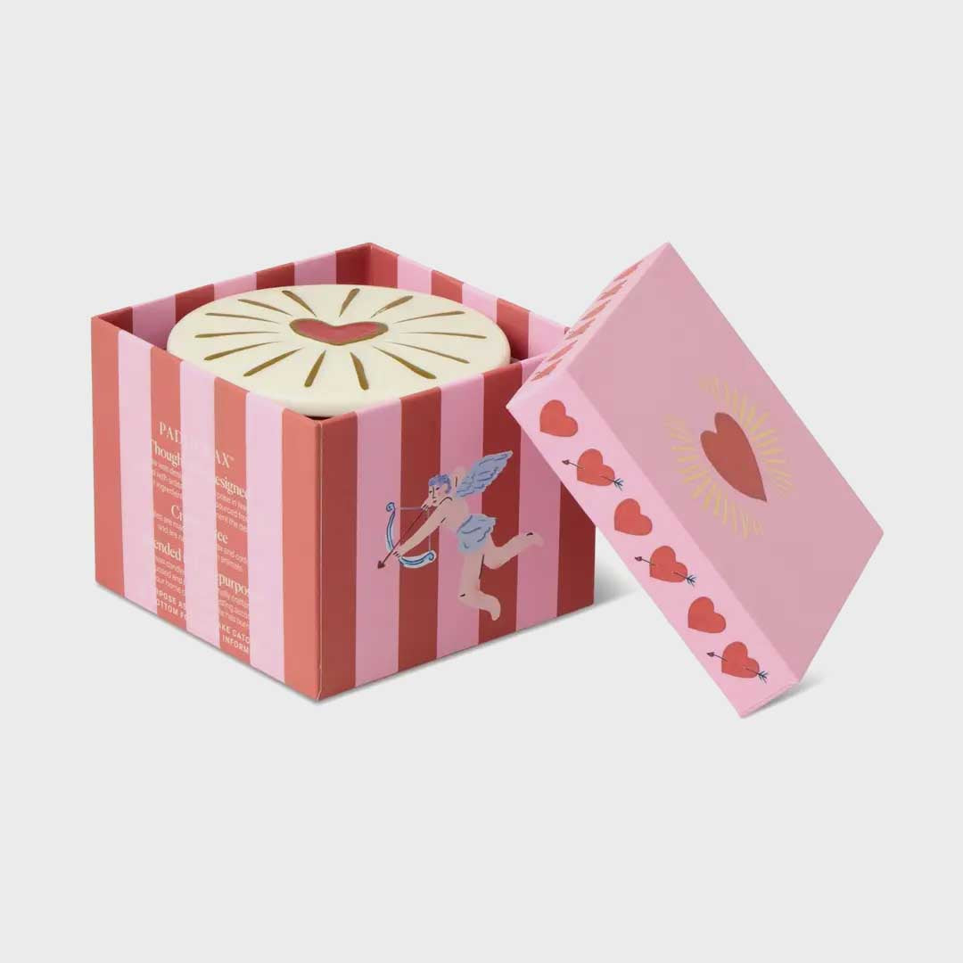 Charmed 8oz Embossed Heart | Wild Fig & Rose