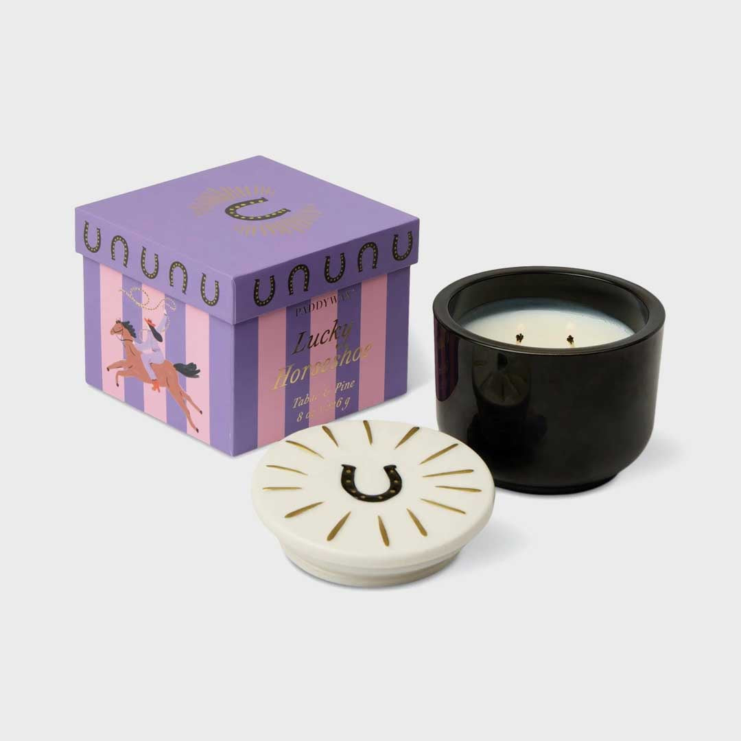 Charmed 8oz Horseshoe | Tabacco & Pine