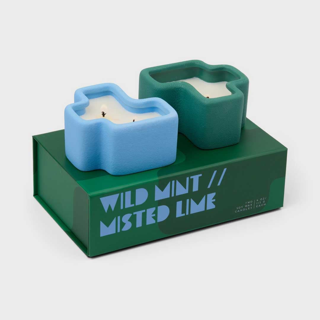 Jigsaw 4oz Candles | Wild Mint & Misted Lime