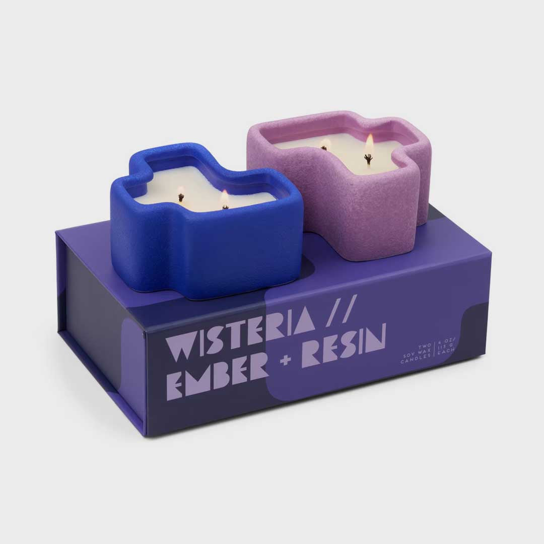 Jigsaw 4oz Candles | Wisteria Ember+Resin