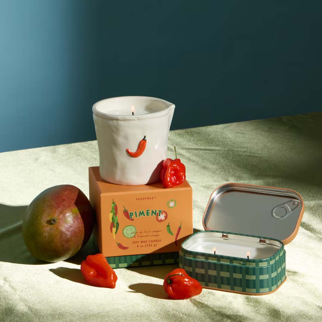 Bistro 4.5oz Piment Candle Tin | Chili Pepper & Mango