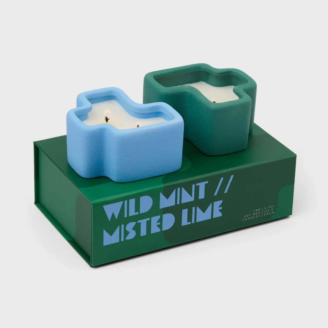 Jigsaw 4oz Candles | Wild Mint & Misted Lime