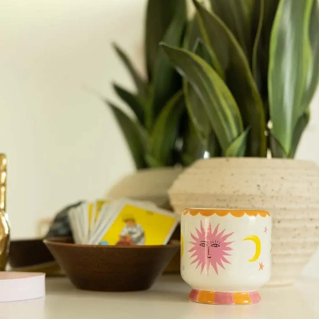 Adopo 8oz Sun Ceramic Candle | Orange Blossom