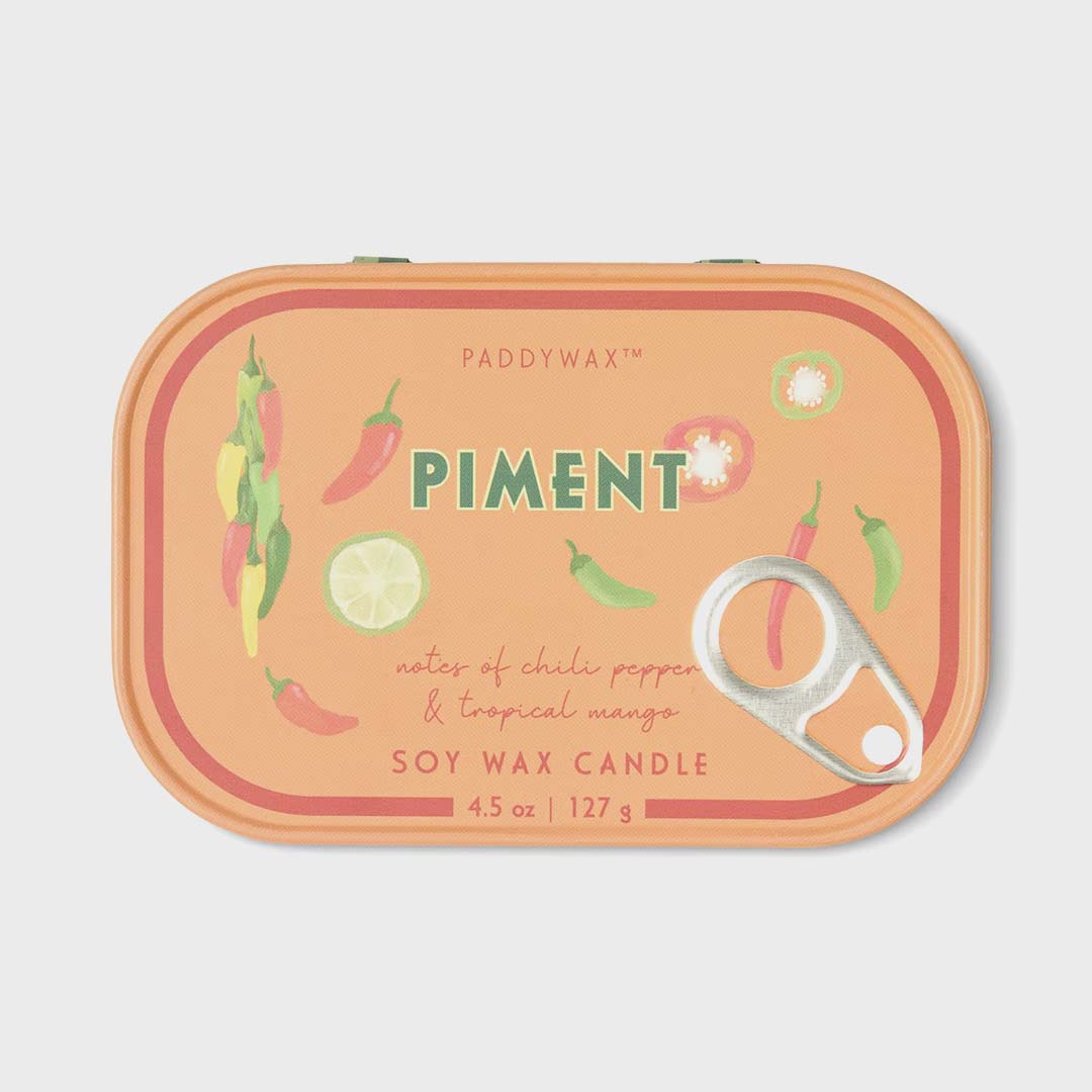 Bistro 4.5oz Piment Candle Tin | Chili Pepper & Mango