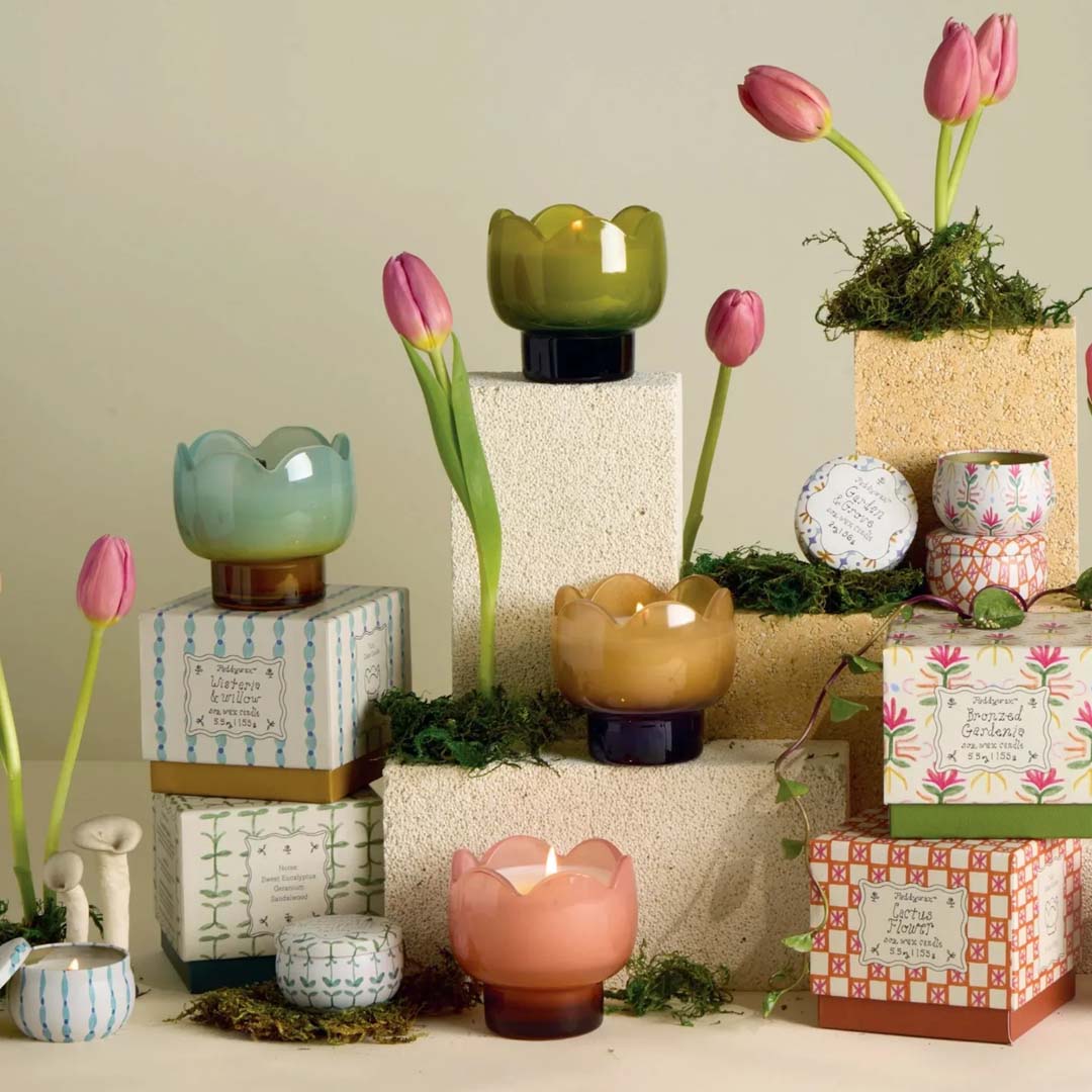 Tulip 5.5oz Glass Candle | Bronzed Gardenia