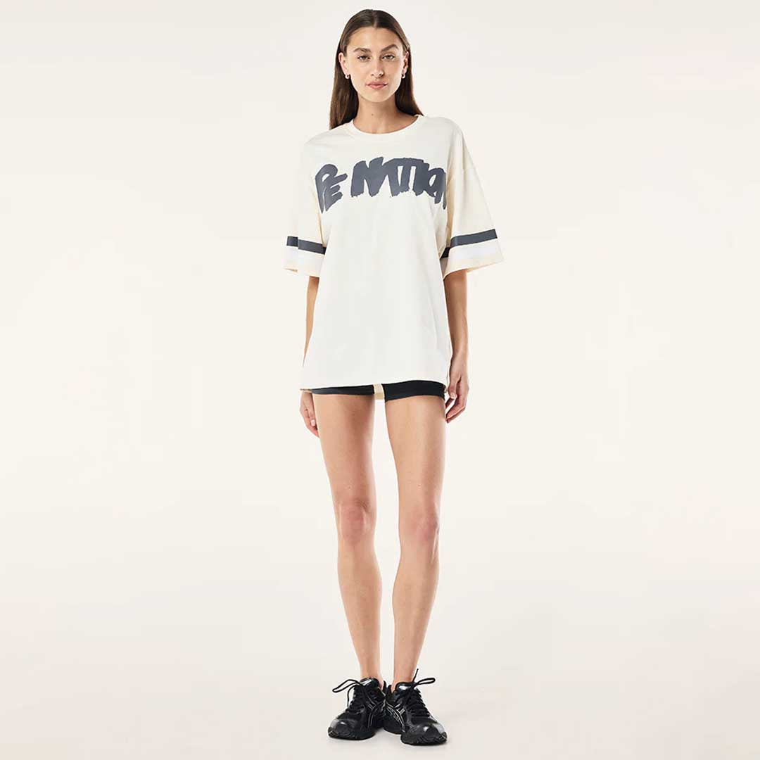 Frontline Oversize Tee | Whisper White