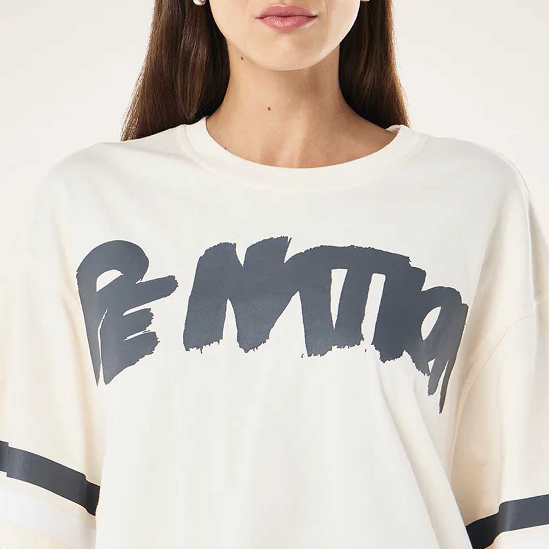 Frontline Oversize Tee | Whisper White