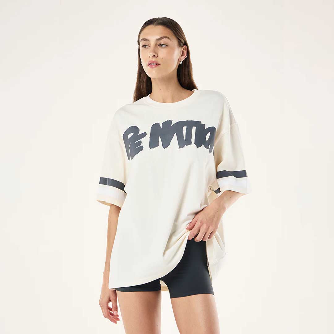 Frontline Oversize Tee | Whisper White