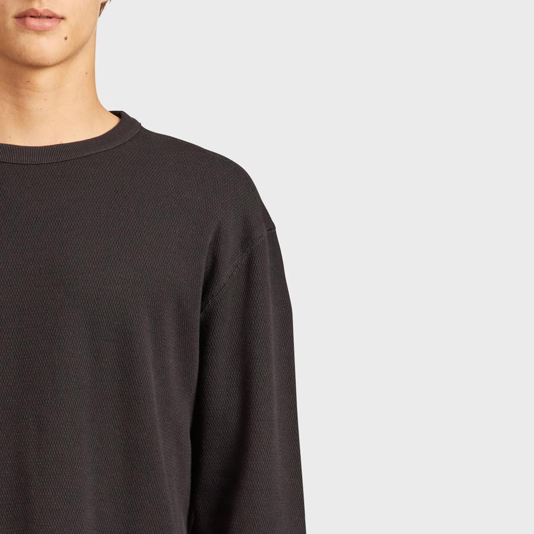 Perry Waffle Crew | Black