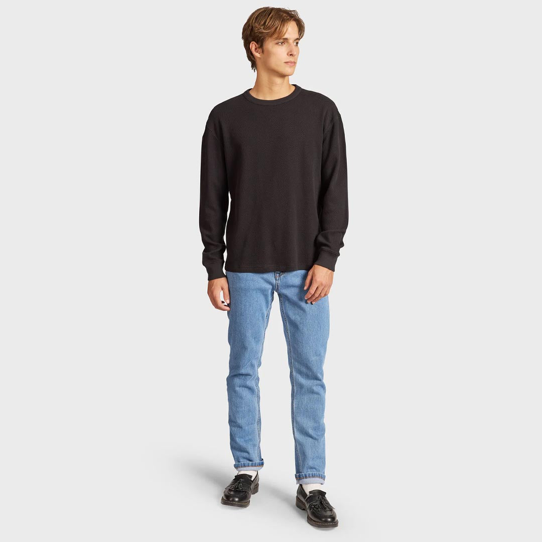 Perry Waffle Crew | Black