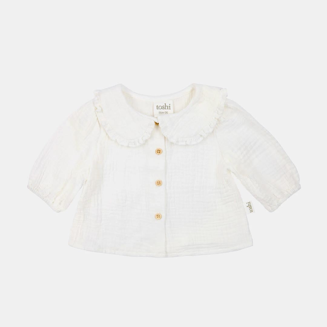 Peter Pan Baby Blouse | Cream