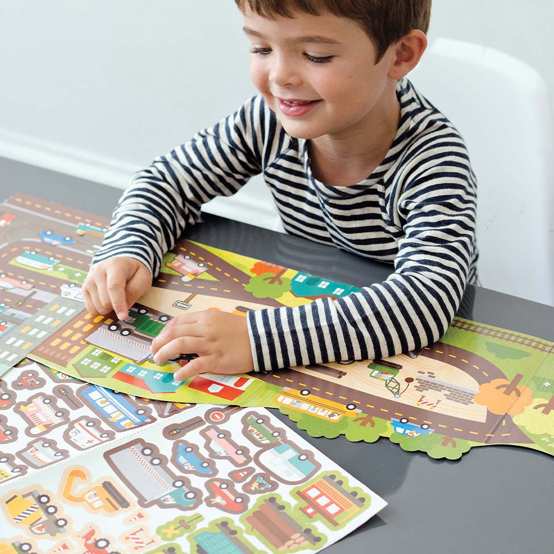 STICKER ACTIVITY SET | ROADS + RAILS