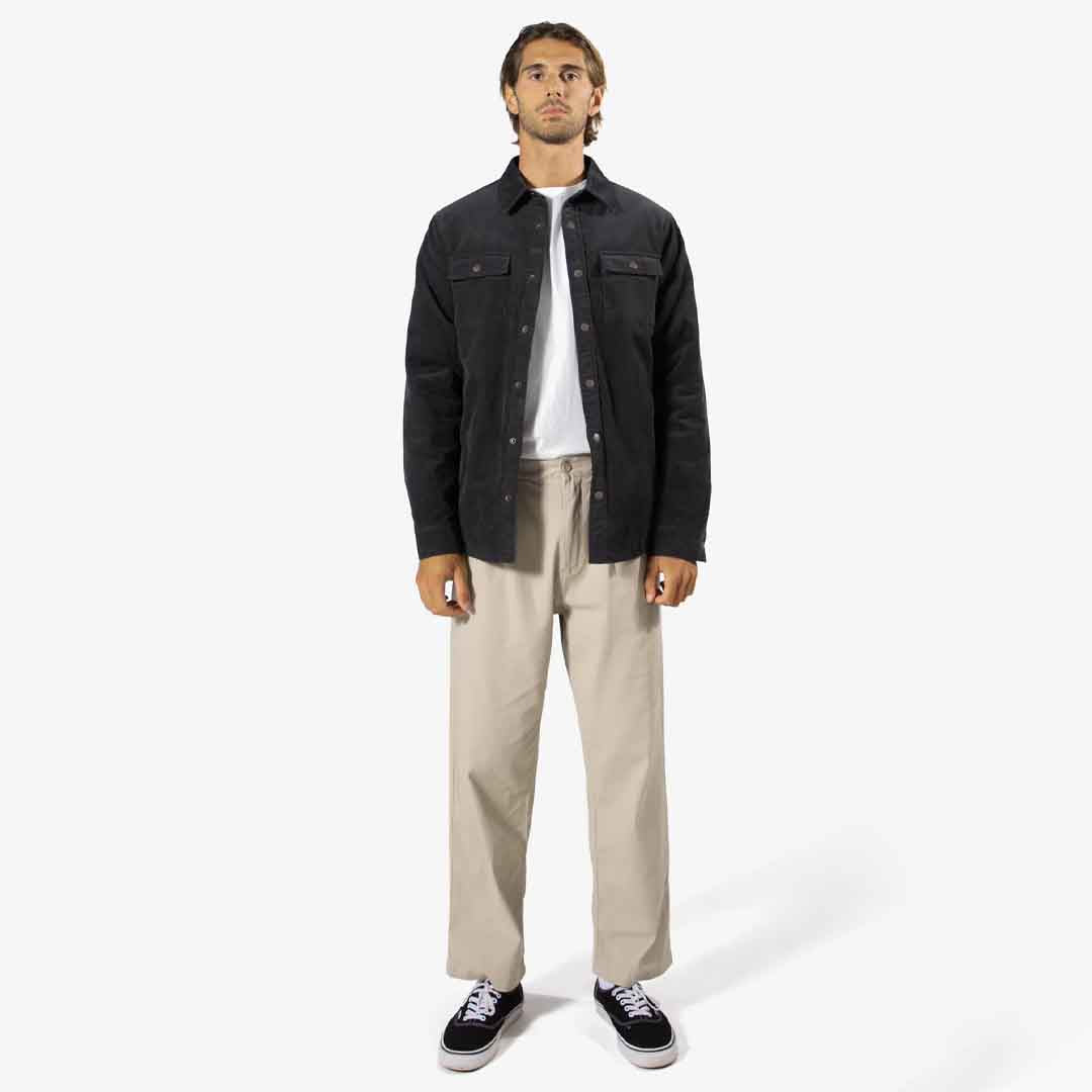 Quilted Cord Jacket | Graphite