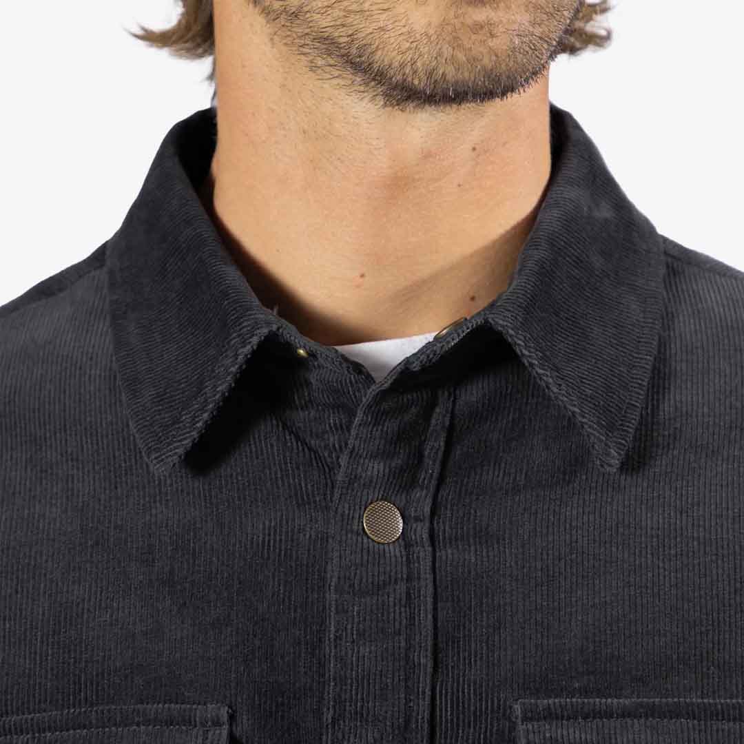Quilted Cord Jacket | Graphite