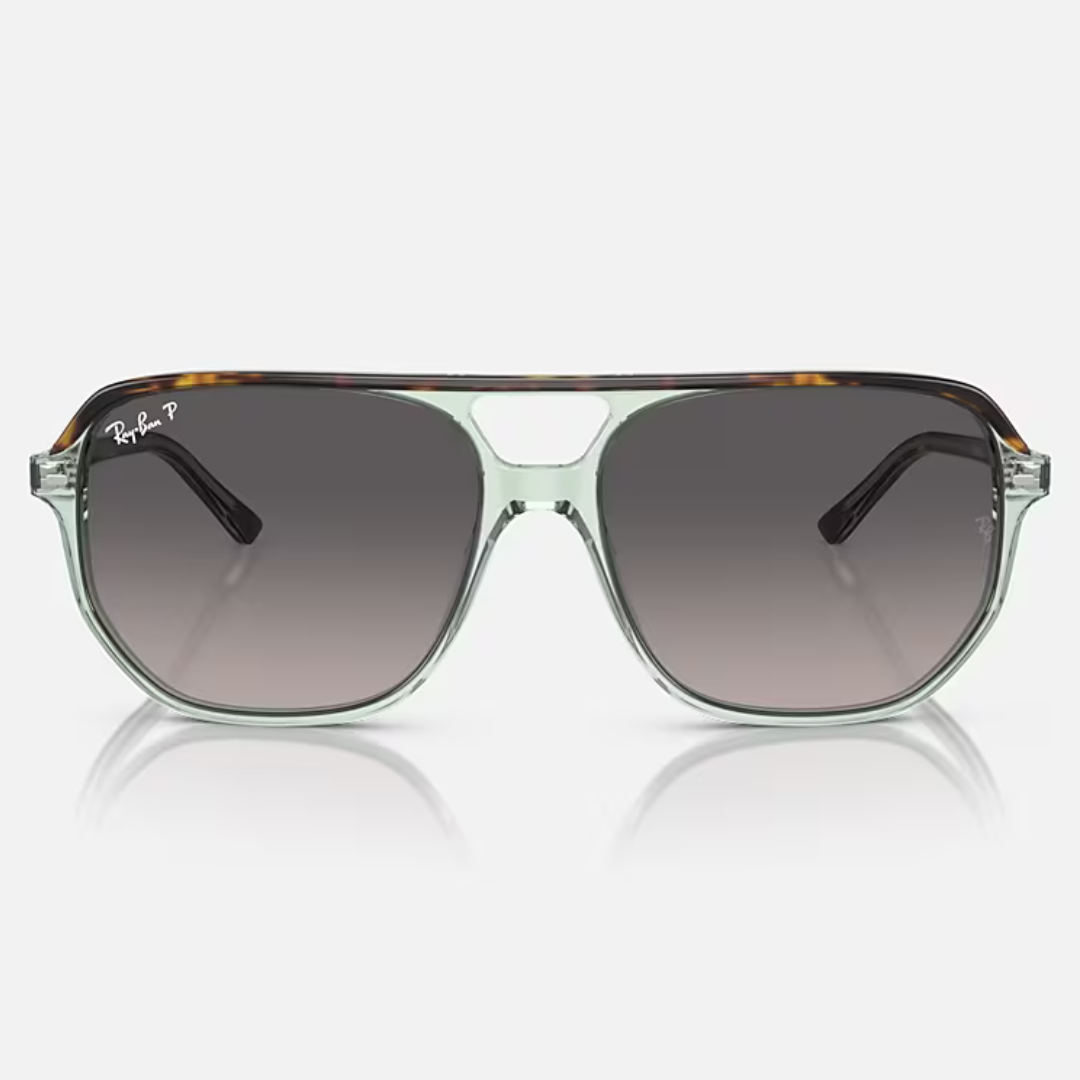 RB2205 BILL ONE | HAVANA ON TRANSPARENT GREEN