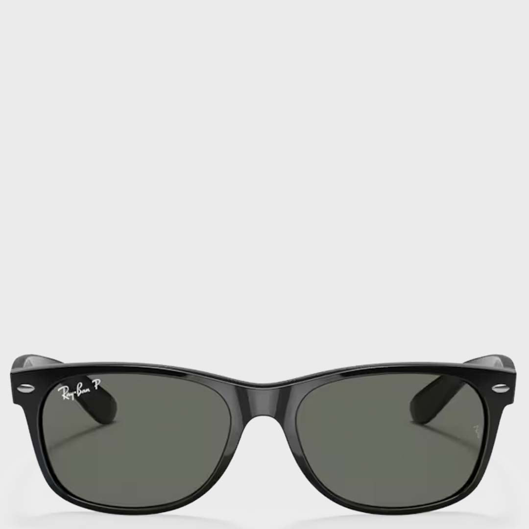 New Wayfarer | Black | Polarized Green 58