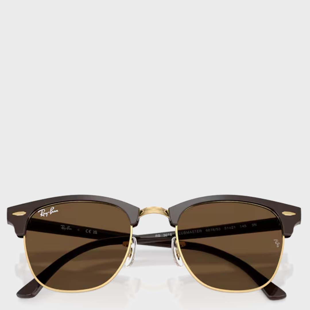 Clubmaster | Brown & Gold