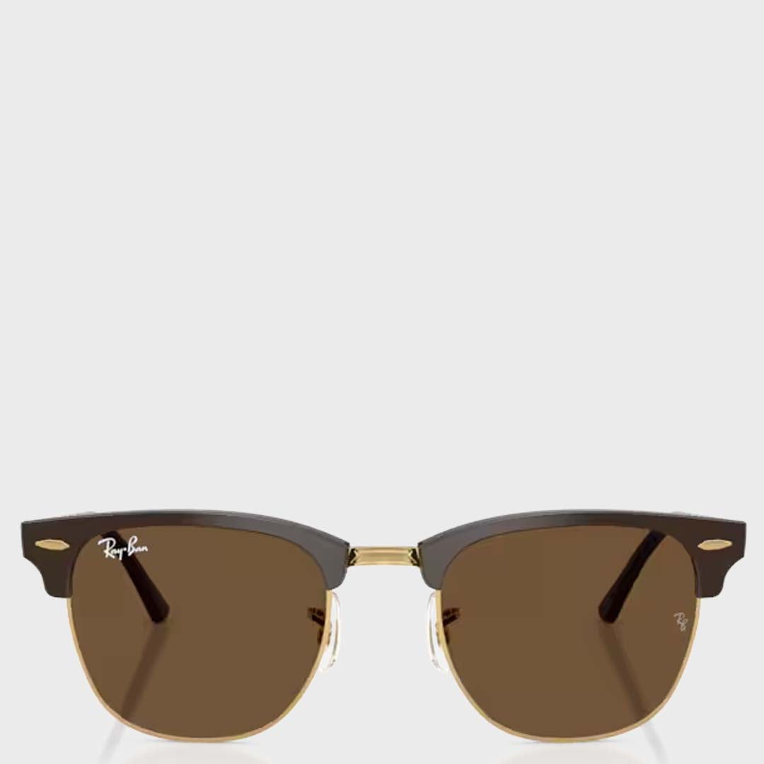 Clubmaster | Brown & Gold