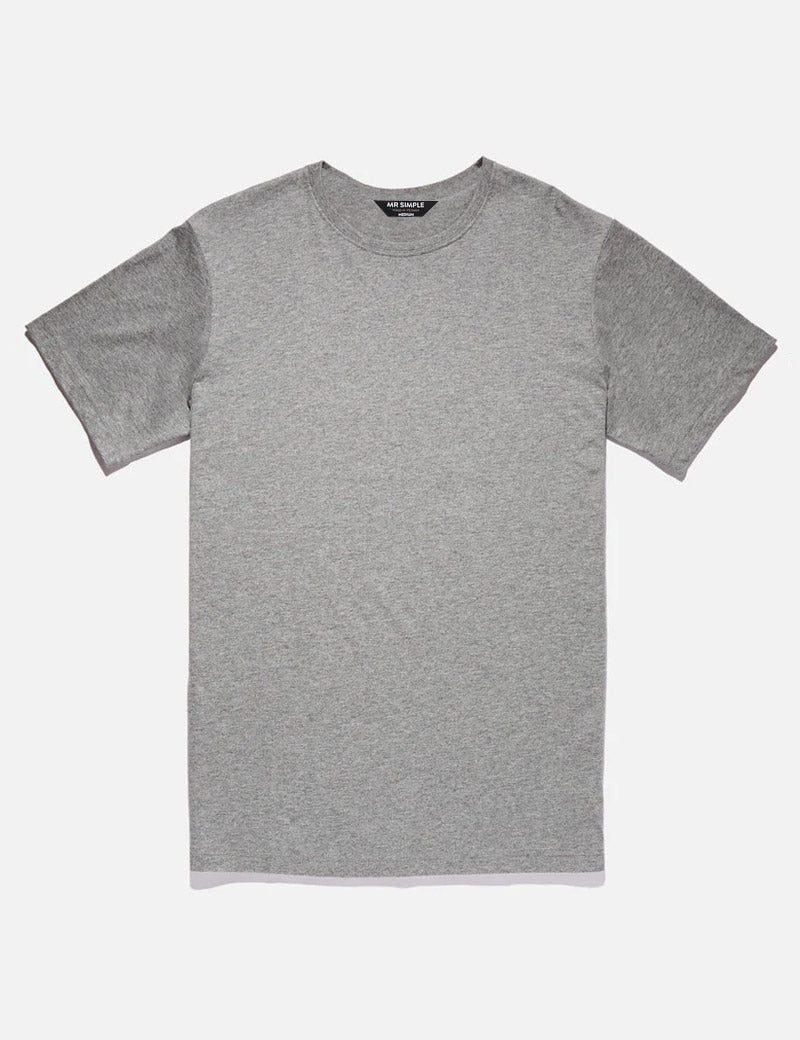 Reginald Tee | Grey Marle — front flatlay