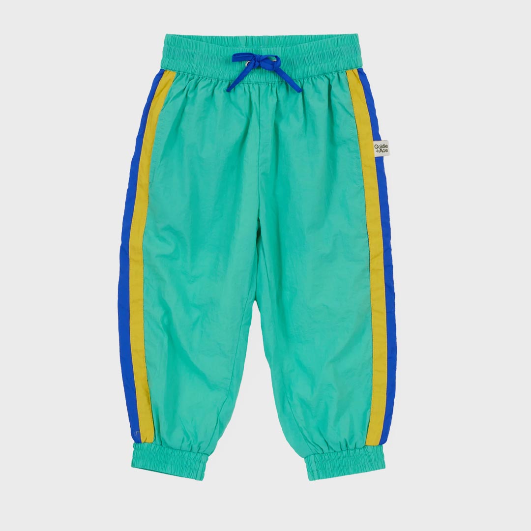 Retro Lightweight Sporty Pants | Blue Green