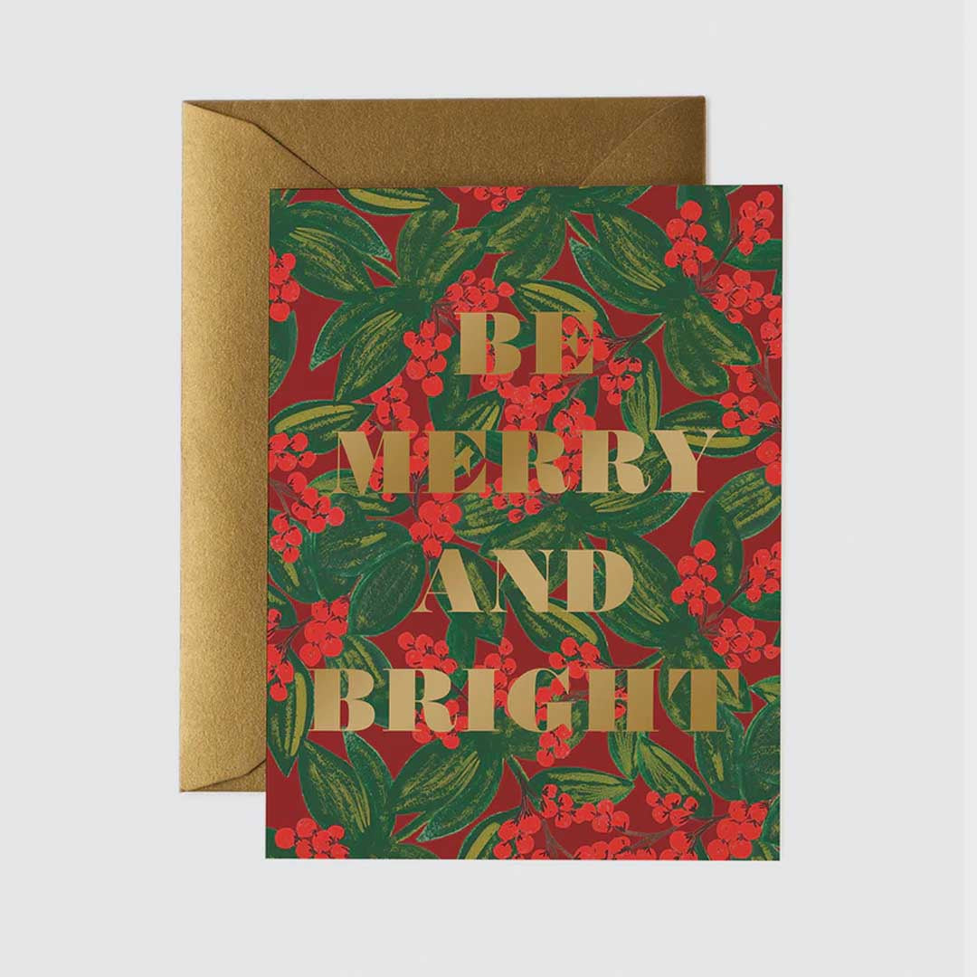 Christmas Card | Merry and Bright Berry