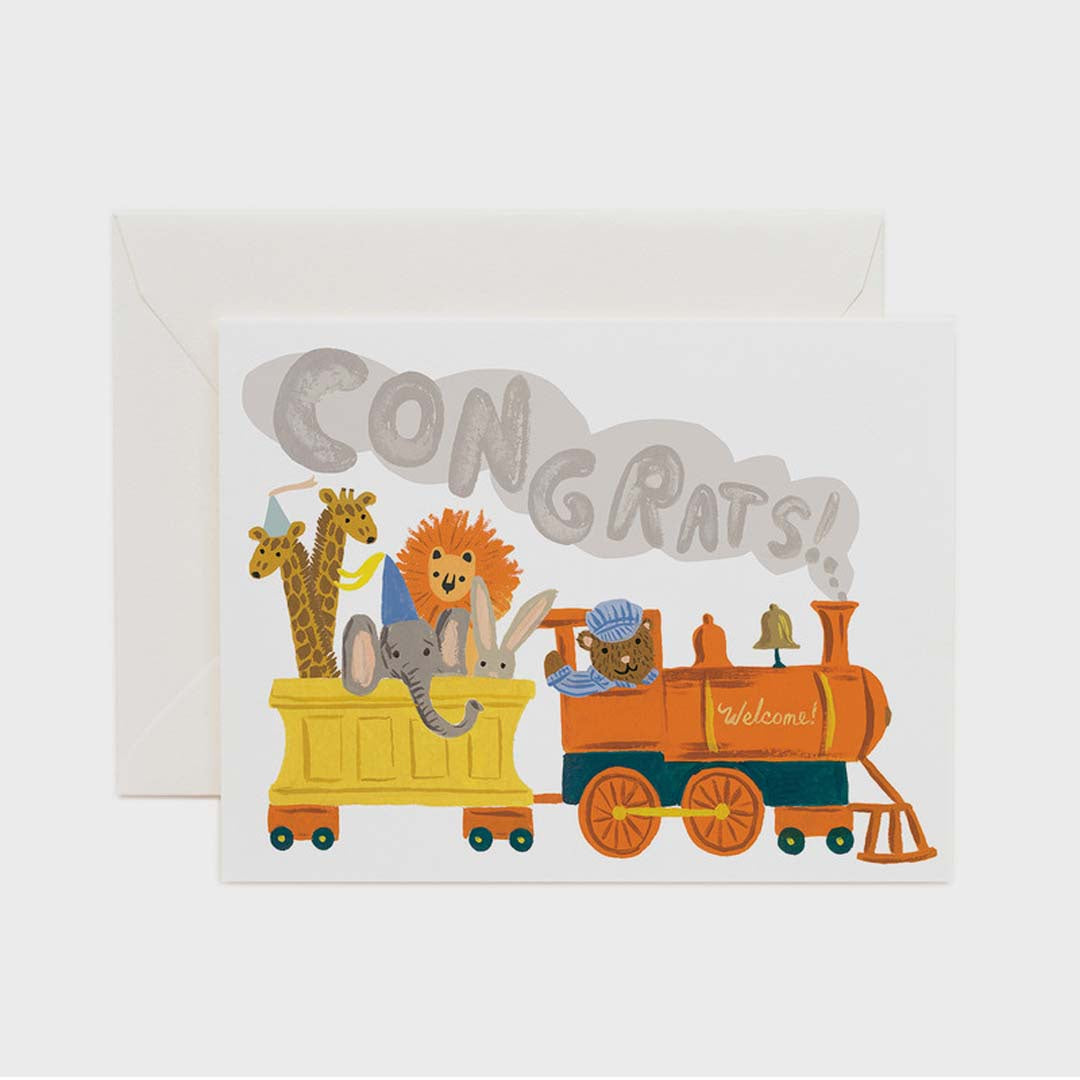 BABY CARD | LITTLE ENGINE CONGRATS