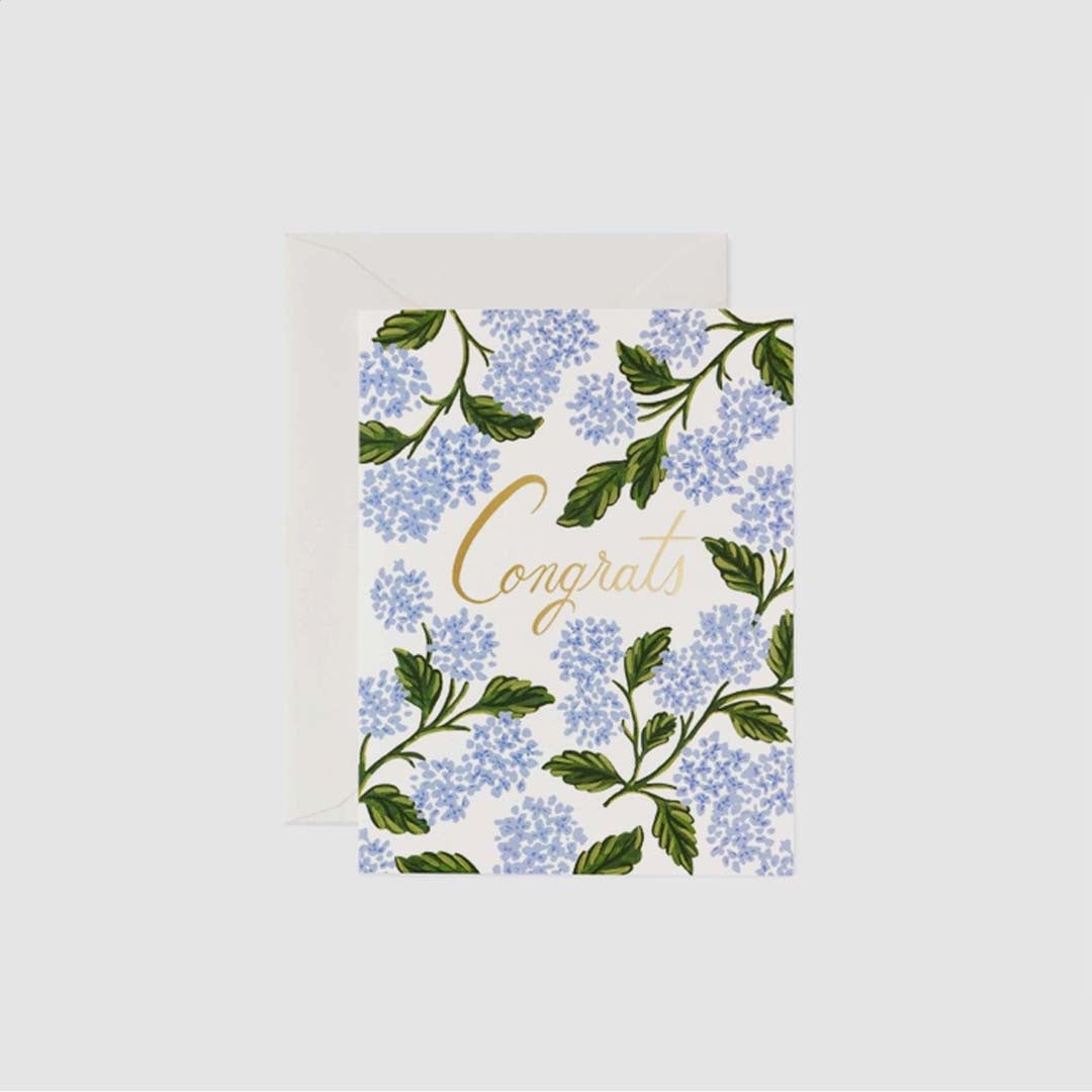 Congrats Card | Hydrangea Congrats