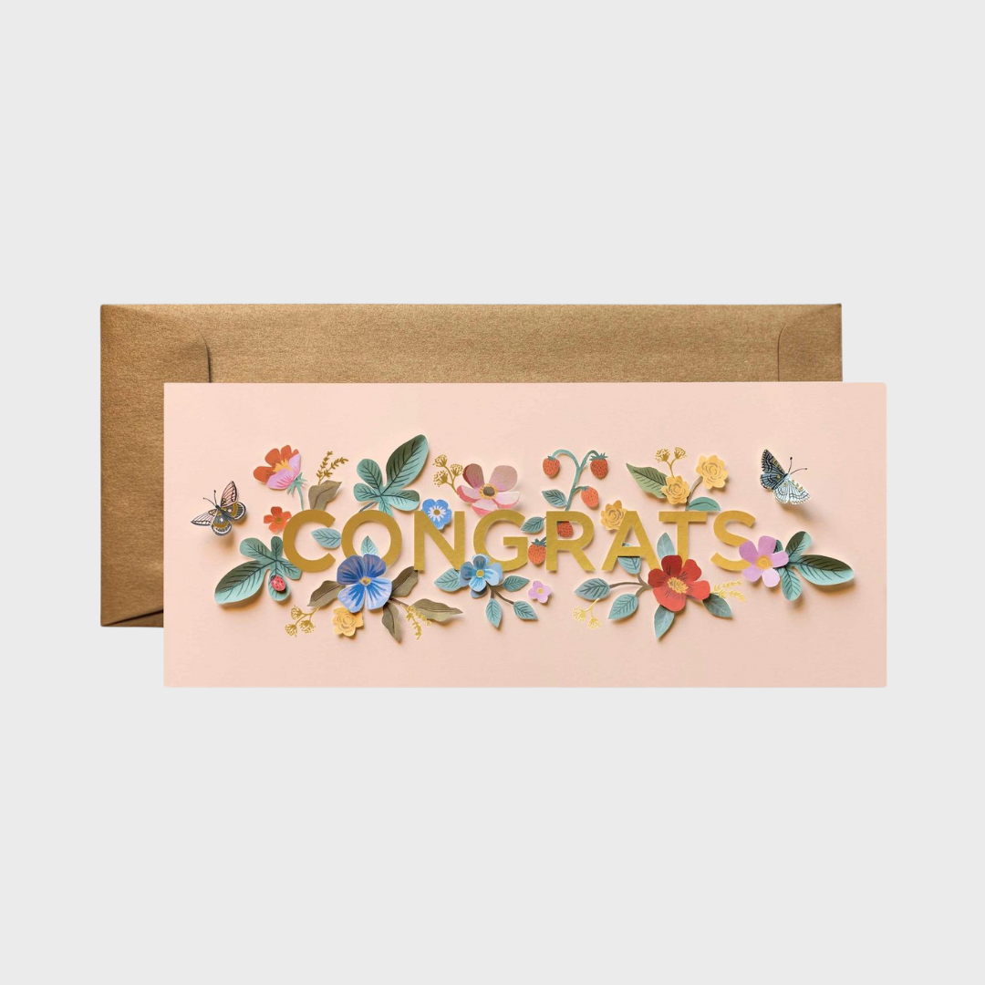 LONG CONGRATS CARD | CUT PAPER