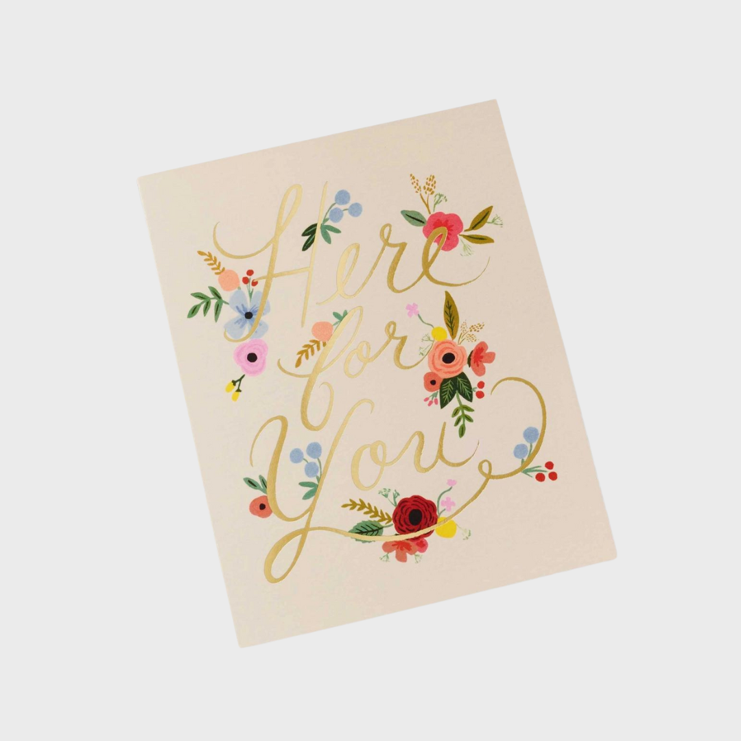 LOVE & FRIENDSHIP CARD | FLORAL HERE FOR YOU