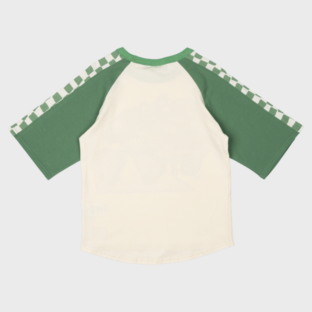 GREEN MACHINE 3/4 SLEEVE T-SHIRT