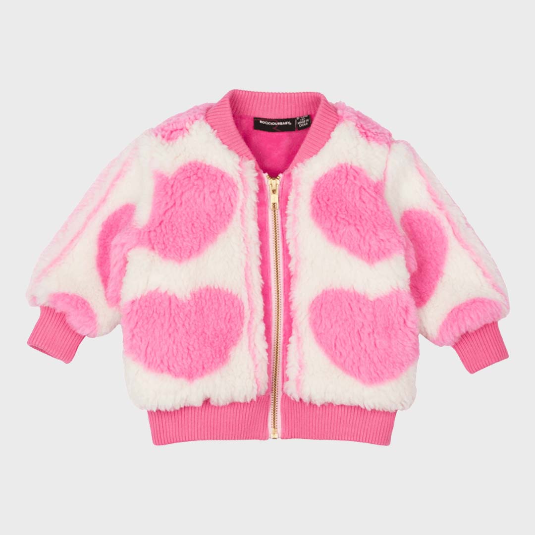 HEART BABY SHERPA JACKET