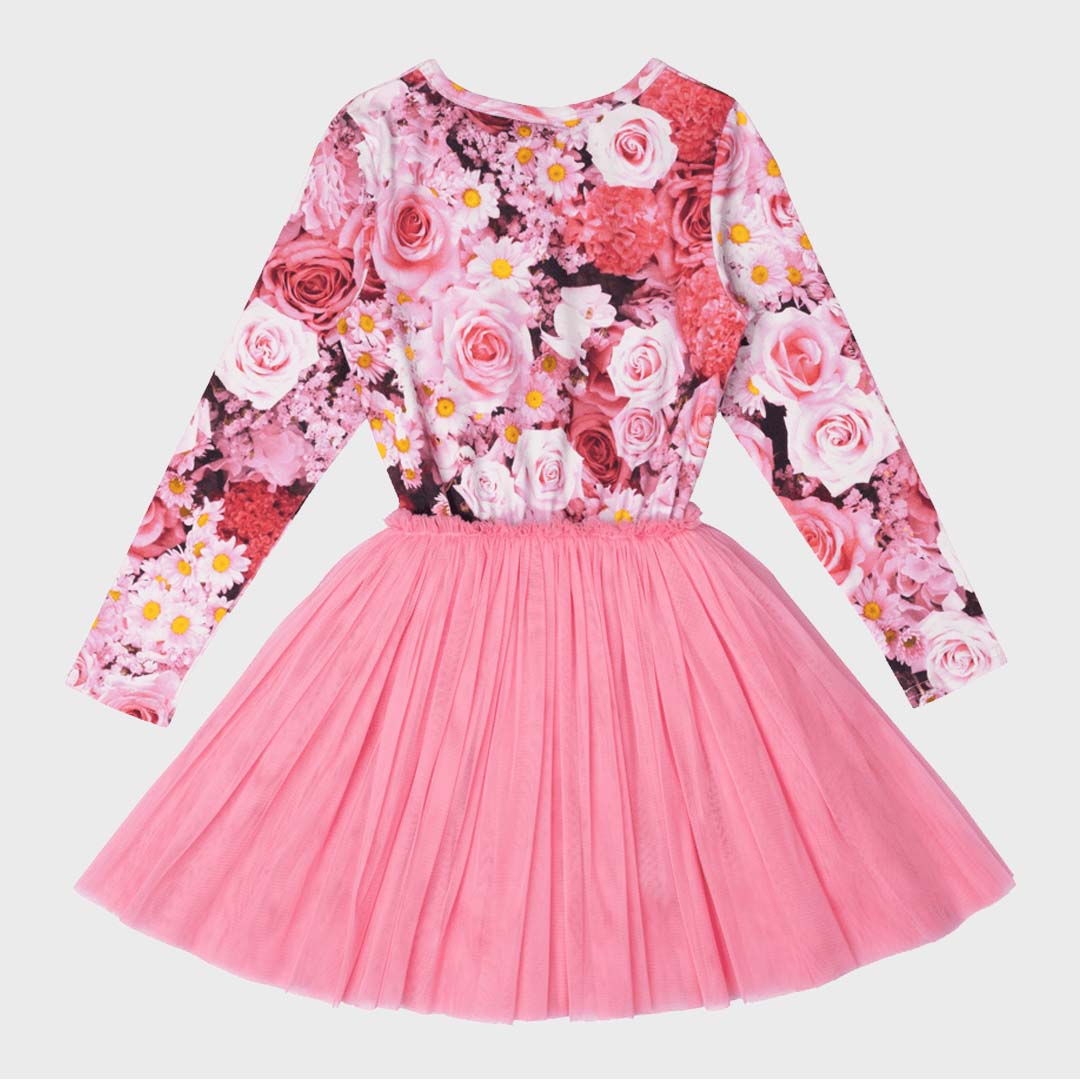 ROSE GARDEN CIRCUS DRESS | PINK FLORAL