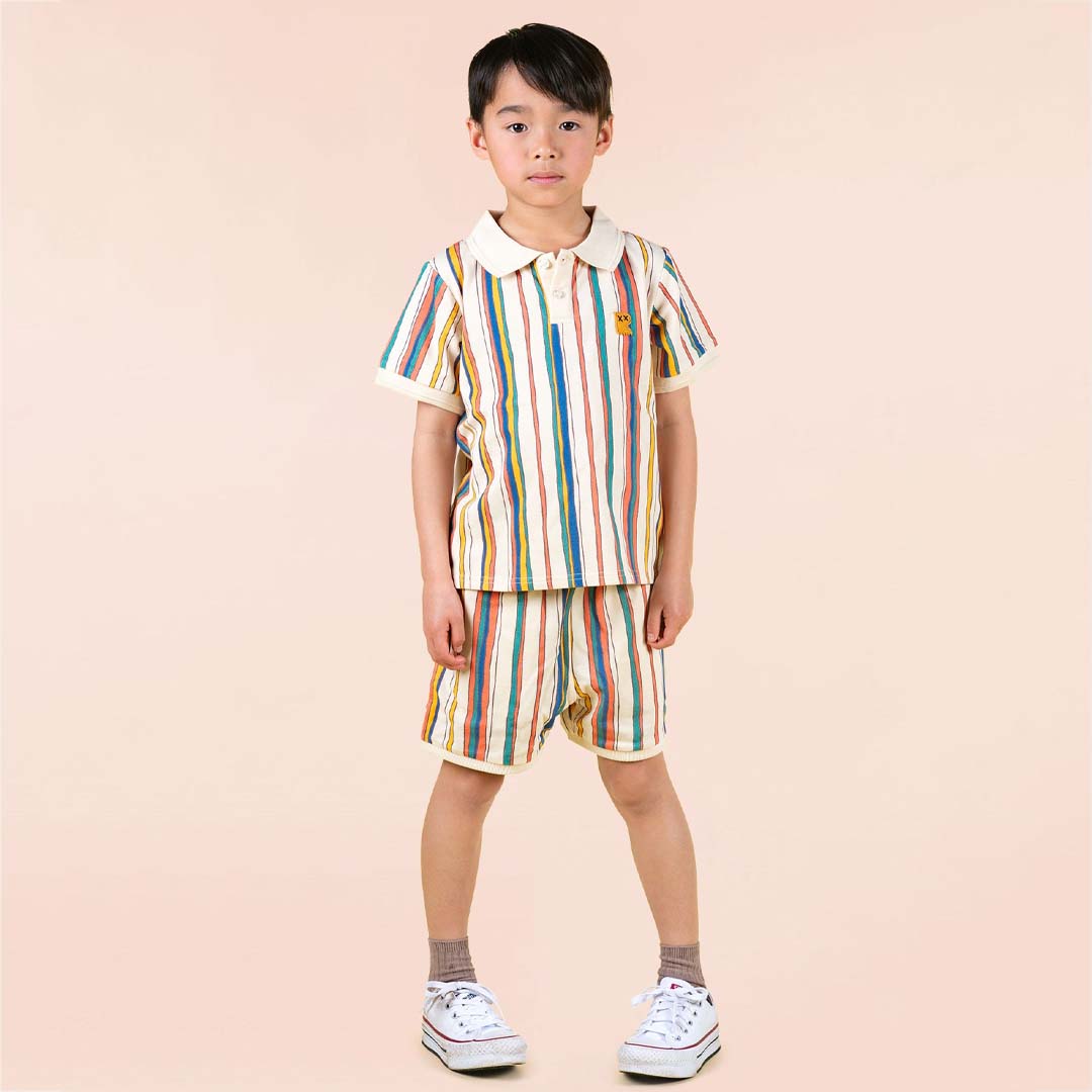 STRIPE POLO T-SHIRT | STRIPE