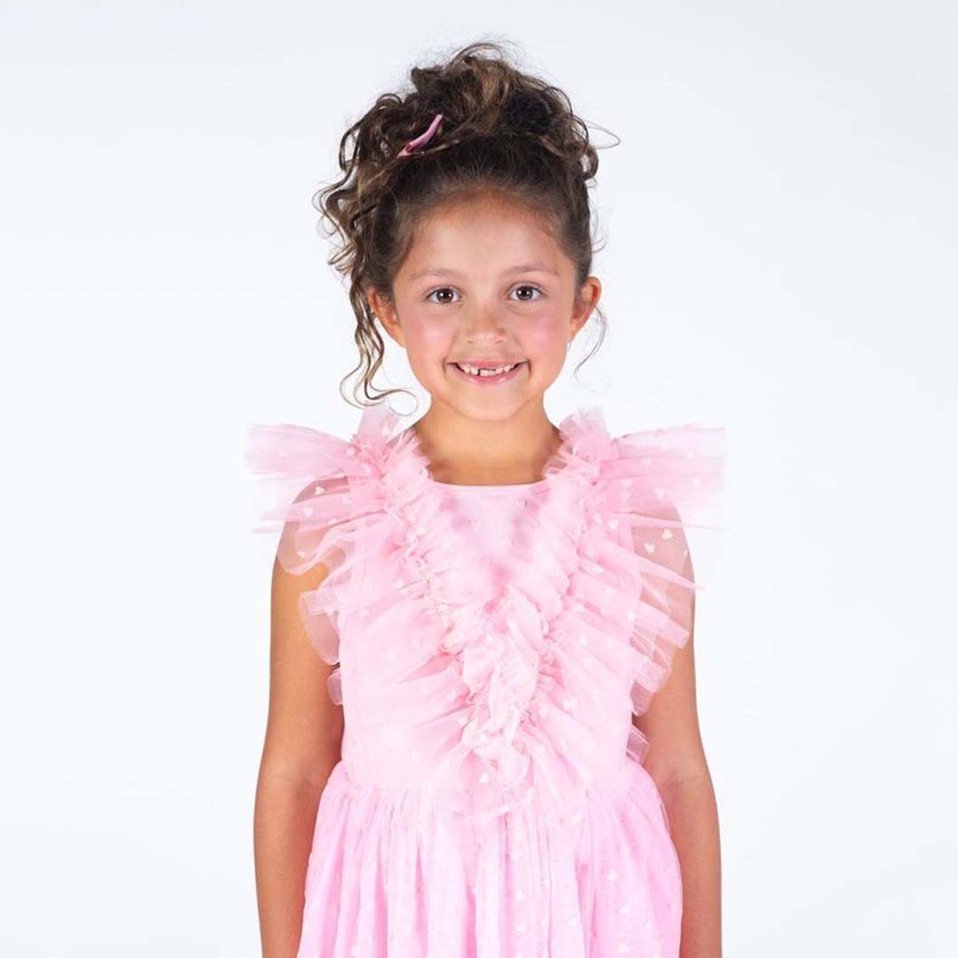 TULLE PARTY DRESS | PINK HEART