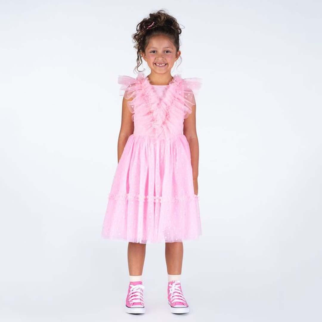 TULLE PARTY DRESS | PINK HEART