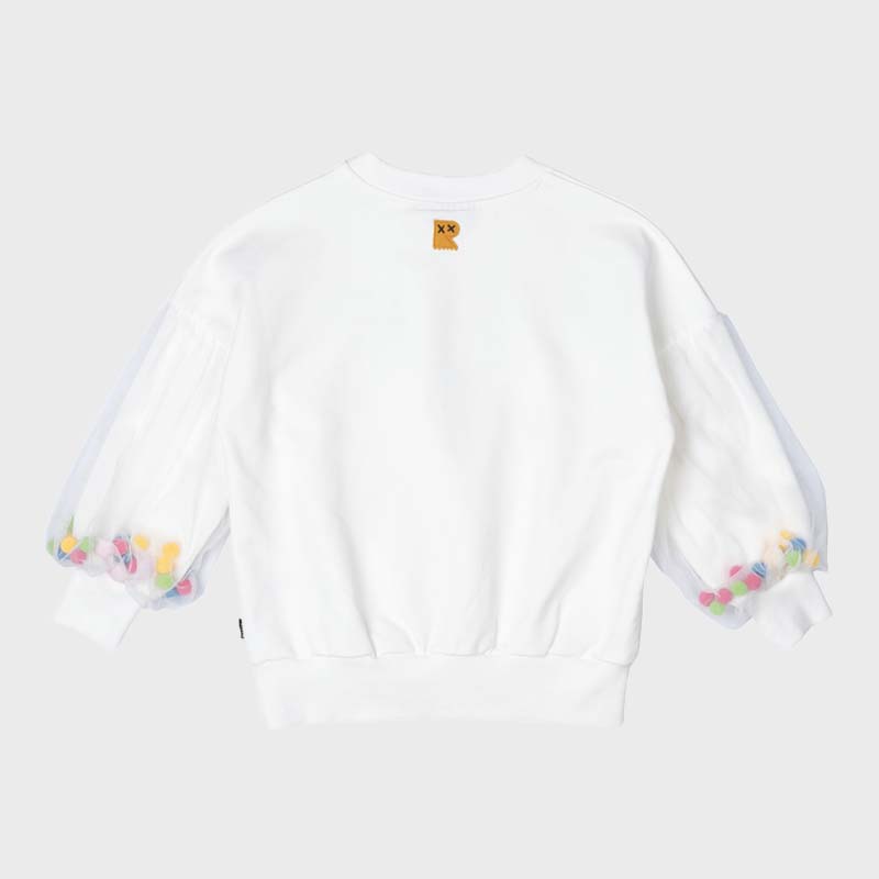 UNICORN TULLE SLEEVE SWEATSHIRT