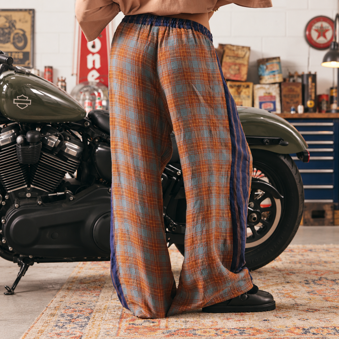 Mexicola Check Pant | Multi — back view