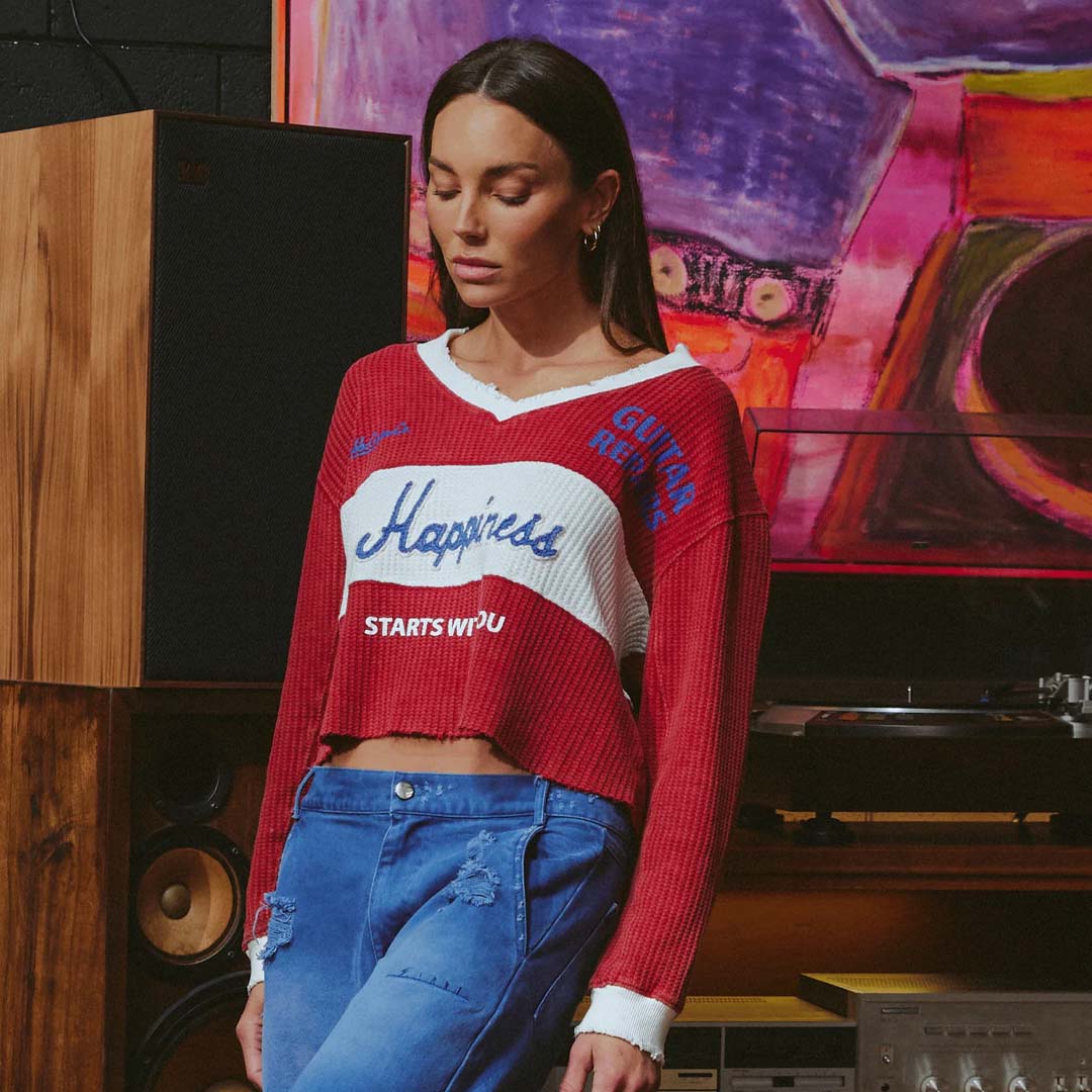 Happiness Top | Maroon