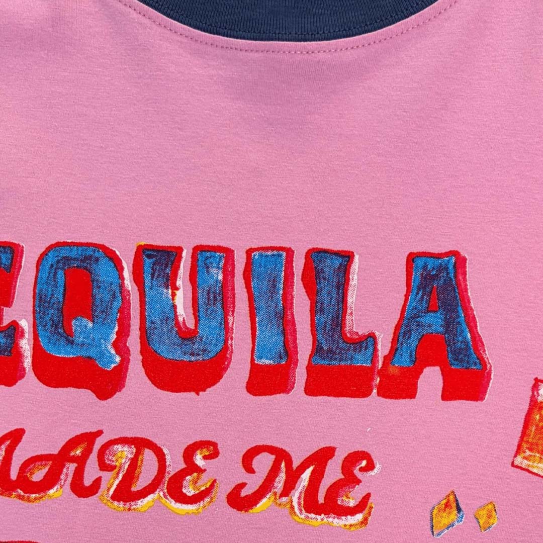 Tequila made me do it Tee | Pink