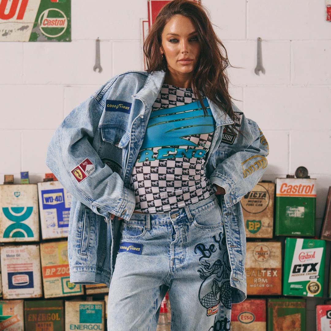 The Mermaid Racing Denim Jacket