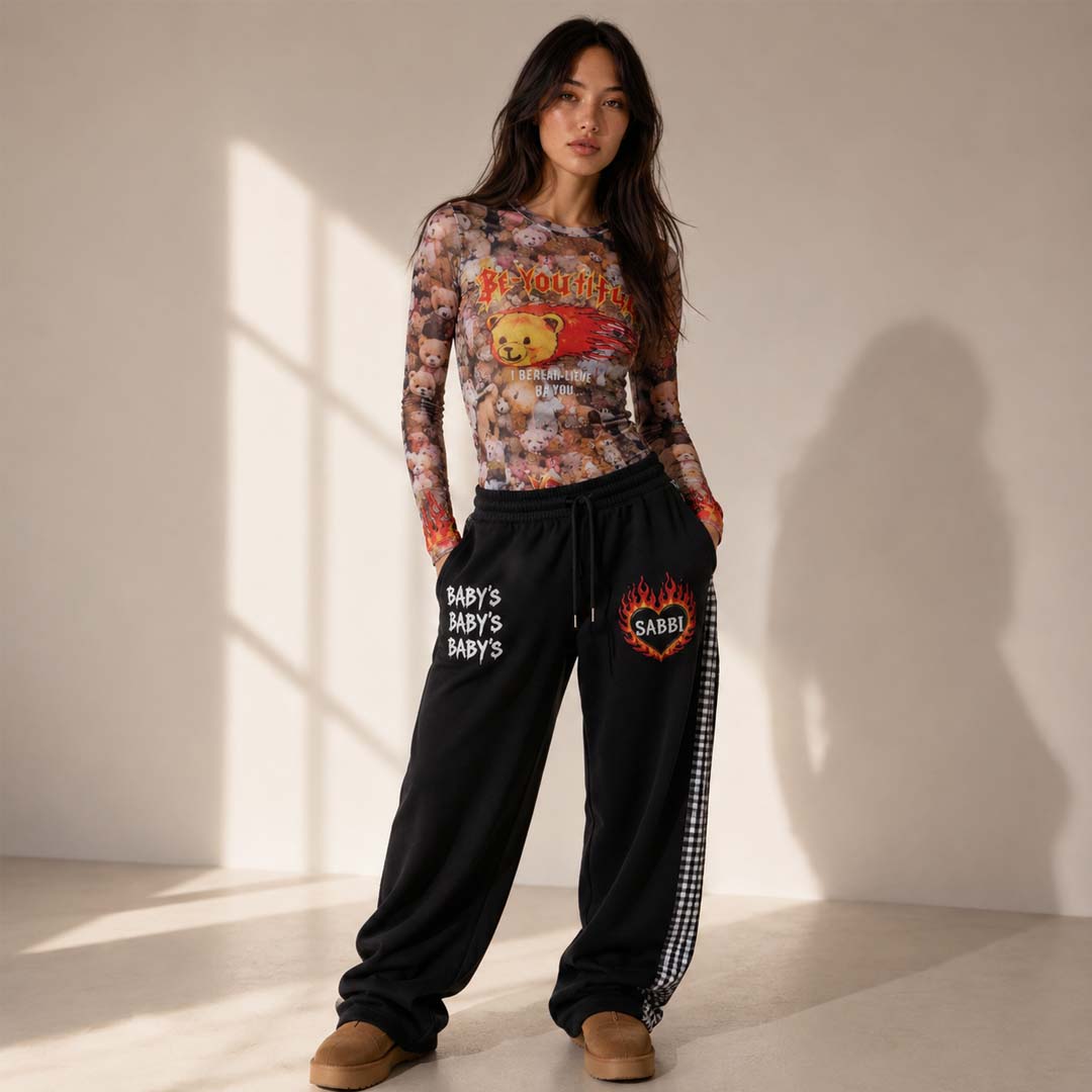 I Bear-lieve In You Mesh Top