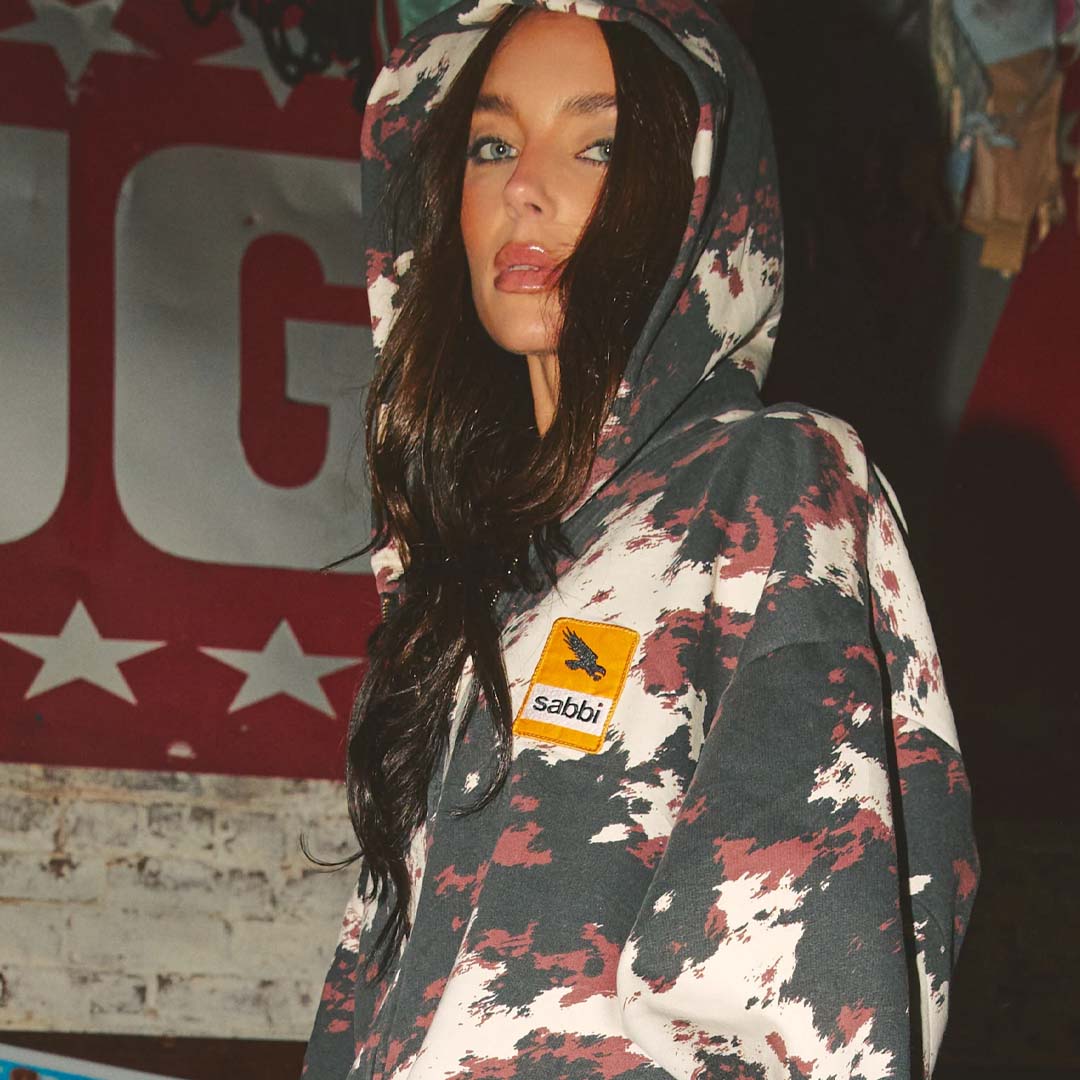 The Cow Print Ranch Zip Hoodie