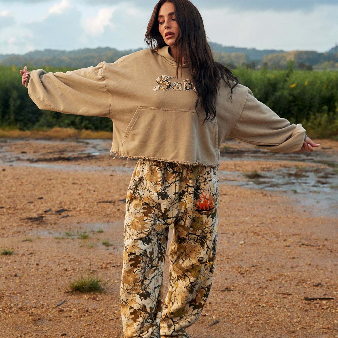 The Trees Company Crop Hoodie | Cammo