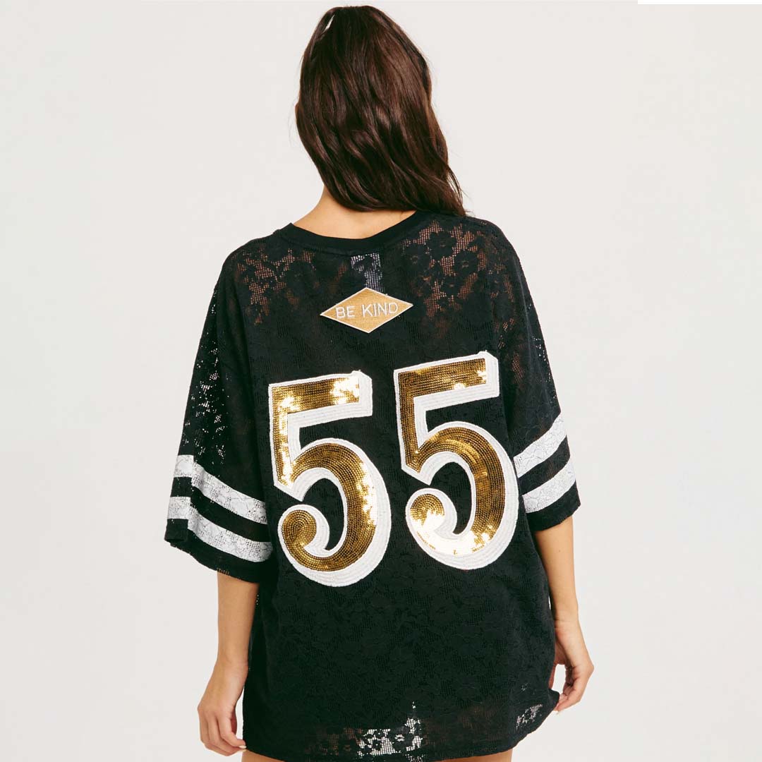 Big Energy Lace Tee | Black