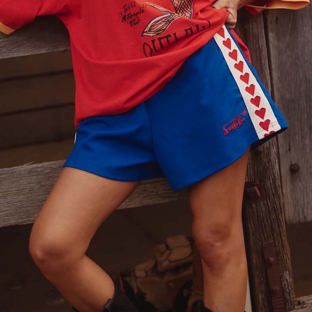 The Mini Hearts Shorts | Blue