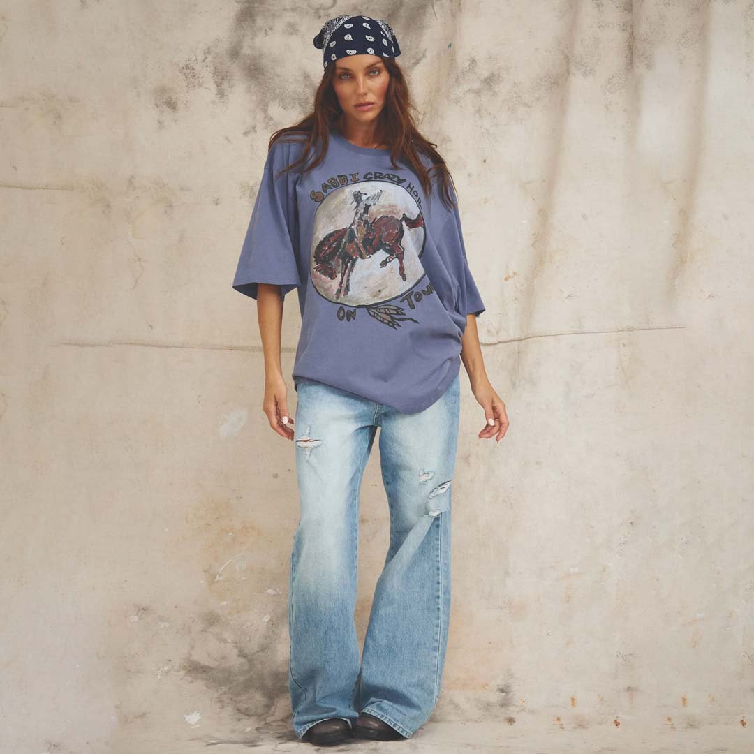 Crazy Horse Tee | Dusty Lavender