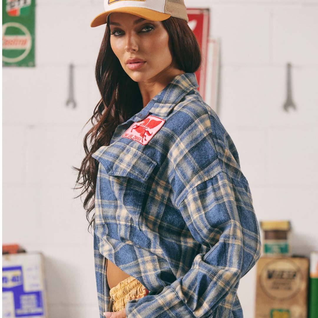 Horse Power Flannel Shirt | Blue