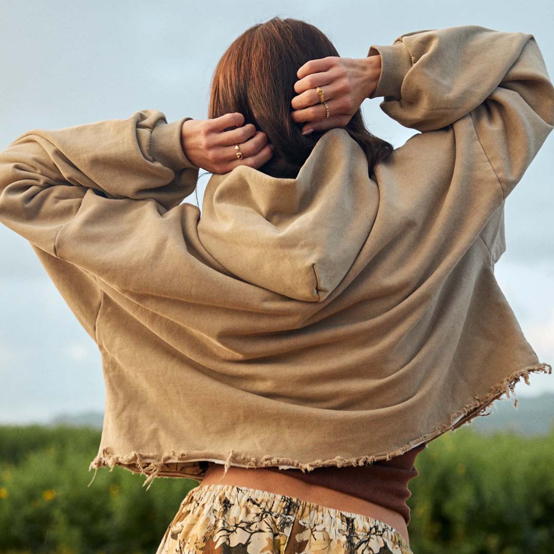 The Trees Company Crop Hoodie | Cammo